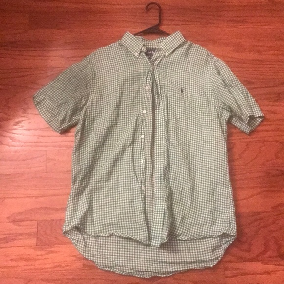Polo Ralph Lauren Short Sleeved Button Down Large - Picture 1 of 5